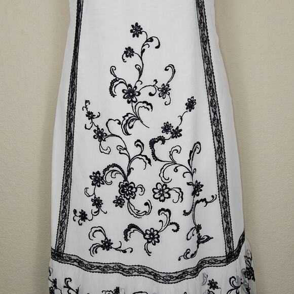 Ann Taylor Loft Lace Embroidered Tulle Dress Womens 4 Party Coquette Romantic - Picture 3 of 16